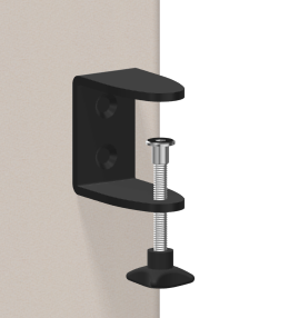Clip mount til bordskærm længere end 1800 mm, 42 mm