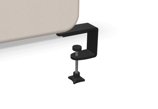 Clip mount til bordskærm over bord