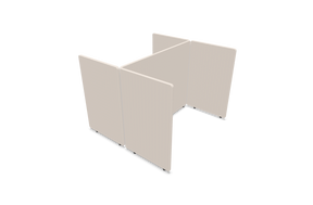 Gulvskærmskabine ScreenIT A30 – bygbar, to eller fire borde