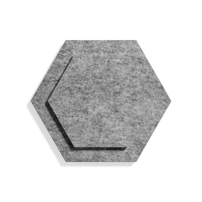 ljusgrå absorbent för vägg i hexagonform