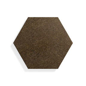 brun hexagonformad ljudabsorbent vägg