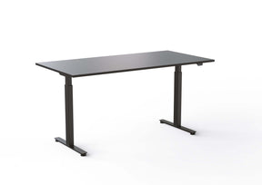 svart bordsskiva och svart stativ 160 x 80 cm