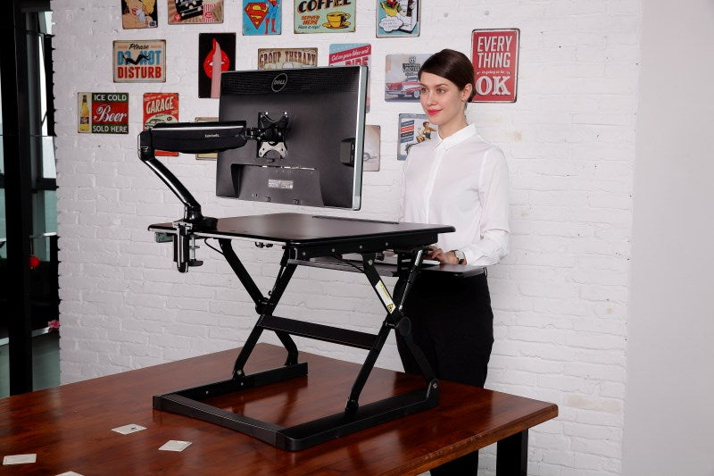 Adjustable Sit-Stand Desk Riser 2, Black