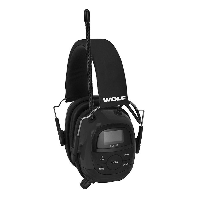 Høreværn WOLF Headset PRO, Høreværn Med Bluetooth & DAB+